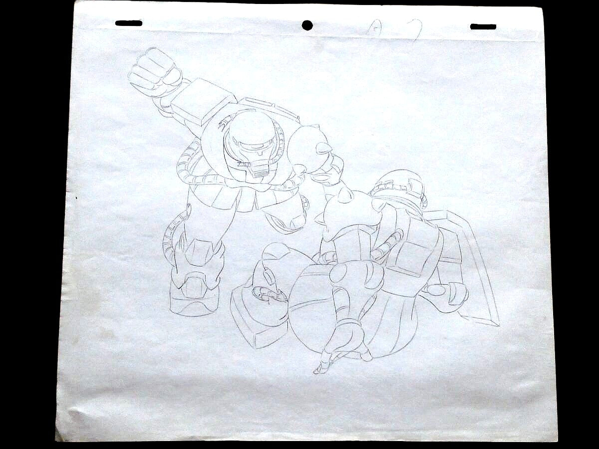 Mobile Suit Gundam: Ep 15 Mech Mobile Suit Zaku vs Zaku animation douga