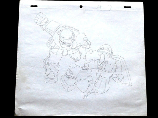 Mobile Suit Gundam: Ep 15 Mech Mobile Suit Zaku vs Zaku animation douga