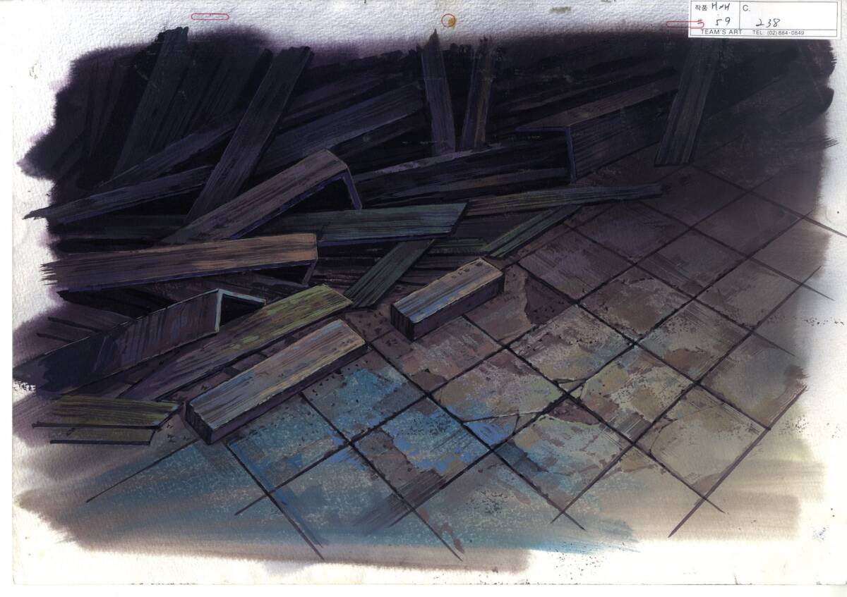 Hunter x Hunter: Killua + Gon animation cel with original background