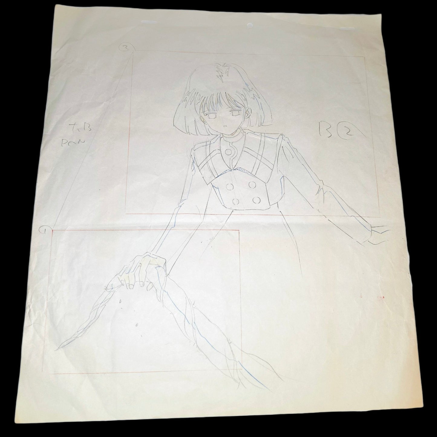 Sailor Moon: Hotaru Tomoe / Sailor Saturn pan animation genga 3 pc