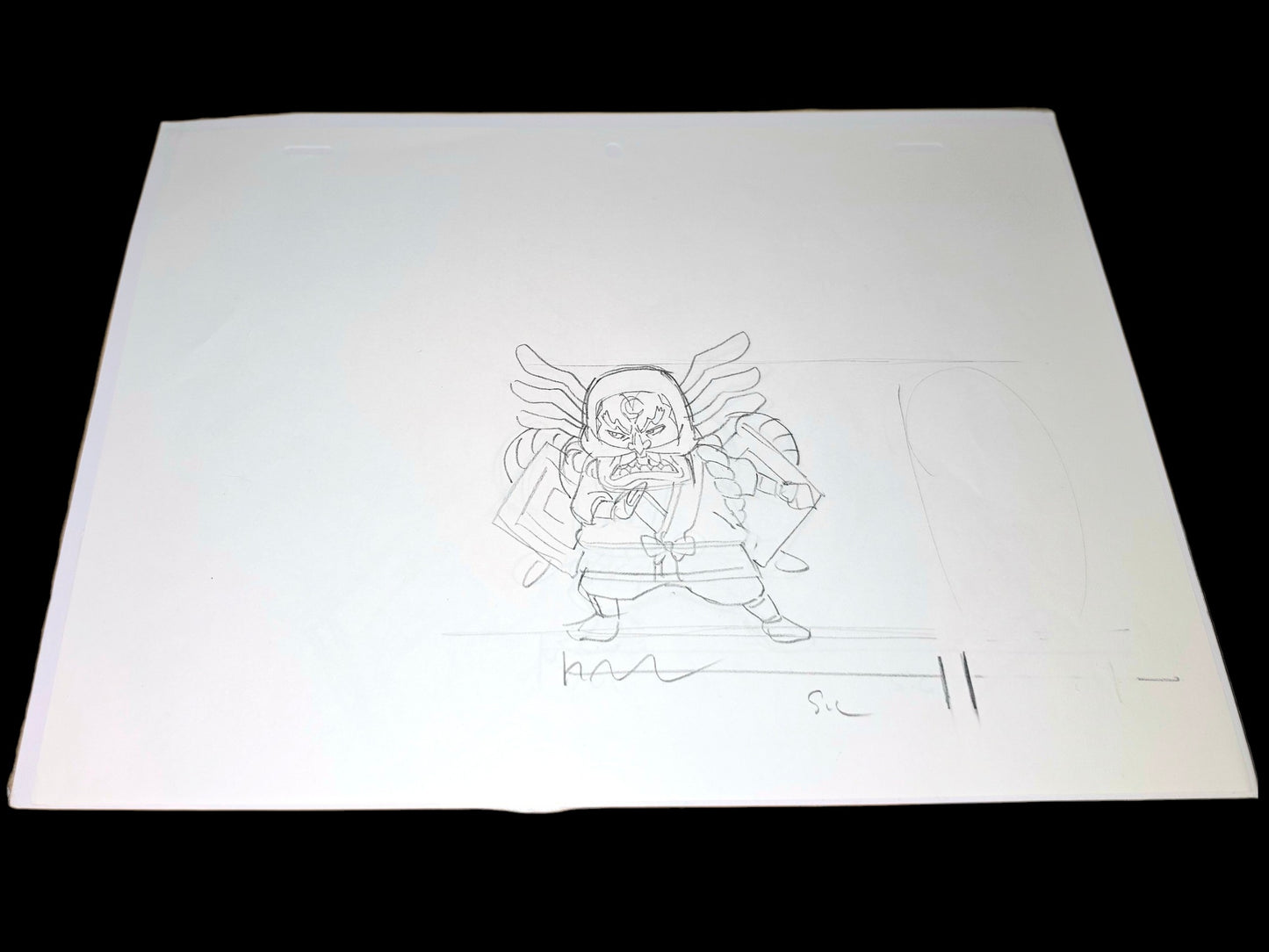 One Piece: Raizo of the mist animation rough genga 2 pc