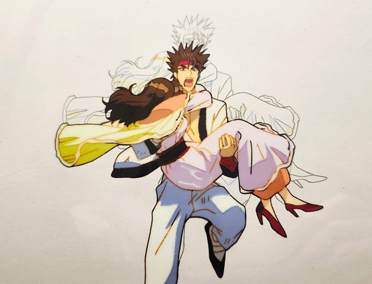 Rurouni Kenshin: Sanosuke animation cel ep 74