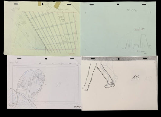 Death Note: OP Mellow/Mihael Keehl animation layout & genga 4 pc