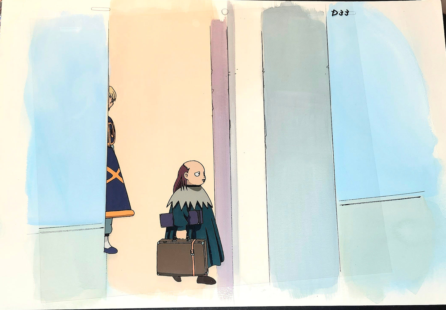 Hunter x hunter: Kurapika + Melody animation cel 3pc w background