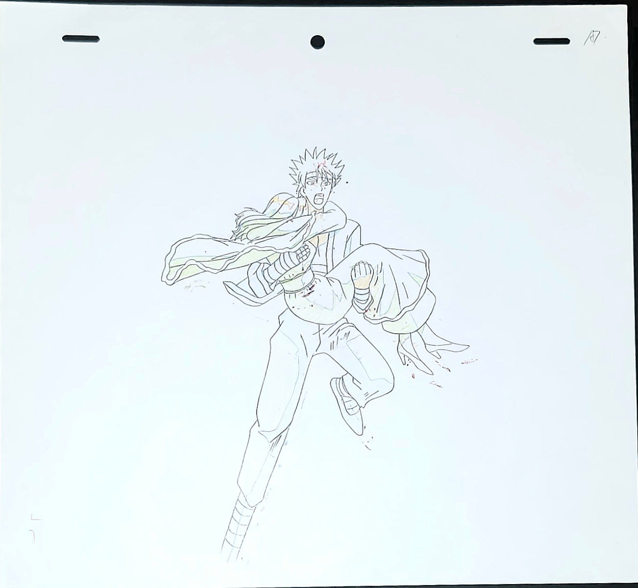 Rurouni Kenshin: Sanosuke animation cel ep 74 #2