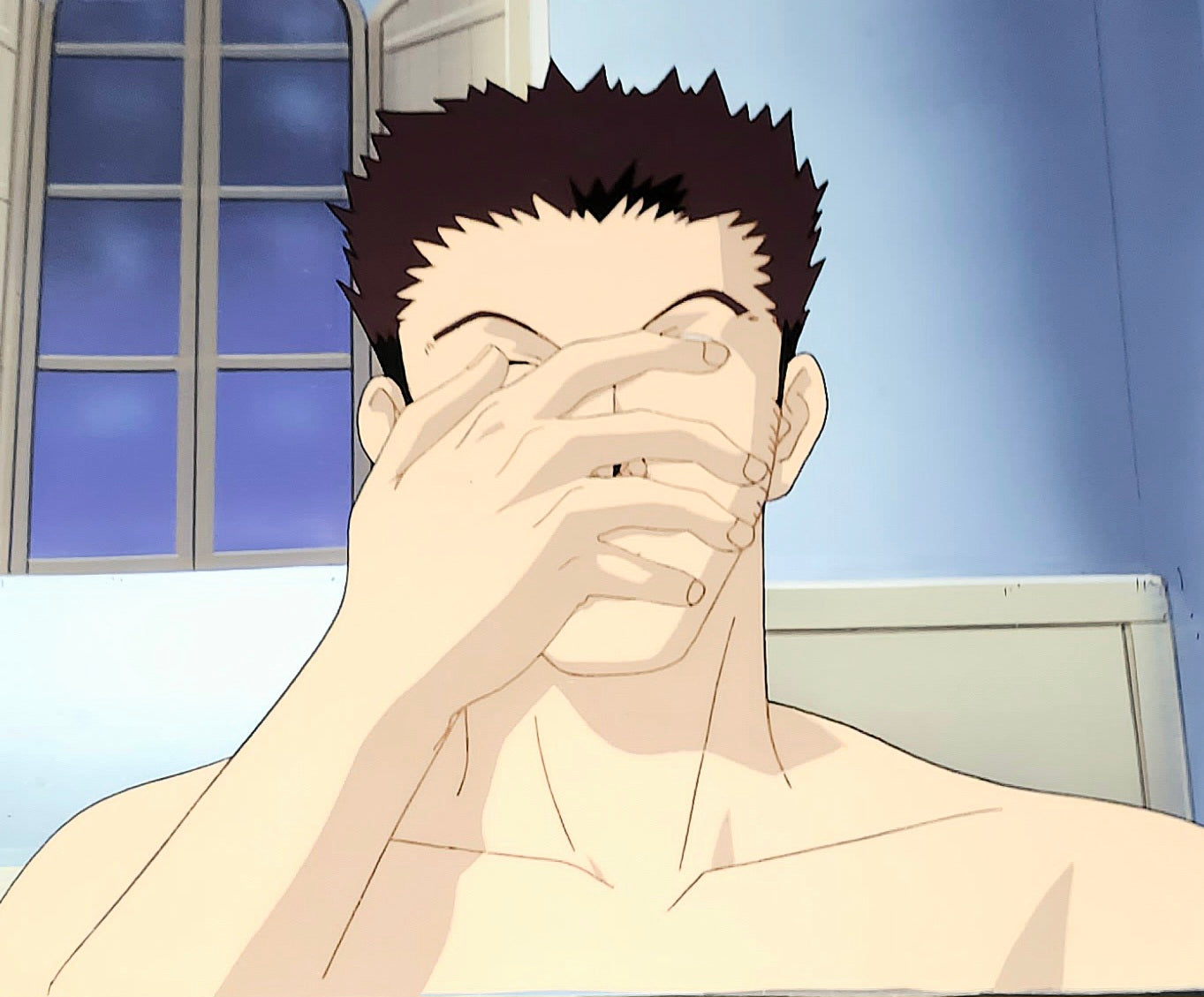 Hunter X Hunter: Leorio animation Cel w background 3pc