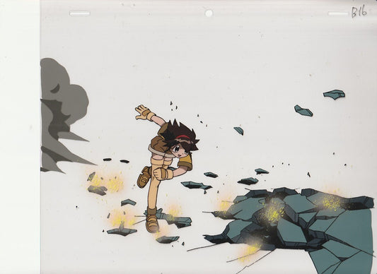Saber Marionette R: Lime animation cel + douga