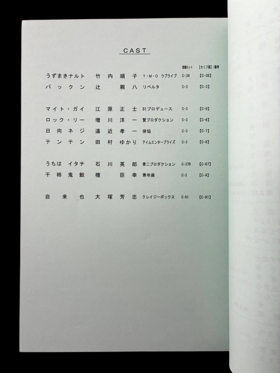 Naruto Shippuden #234/14 original studio script