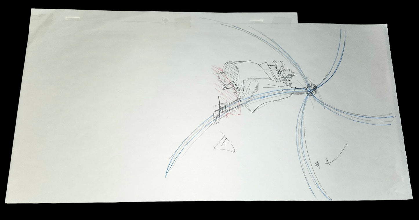 Naruto Shippuden: Naruto's Rasengan vs Tobi animation pan genga full set 31 pc