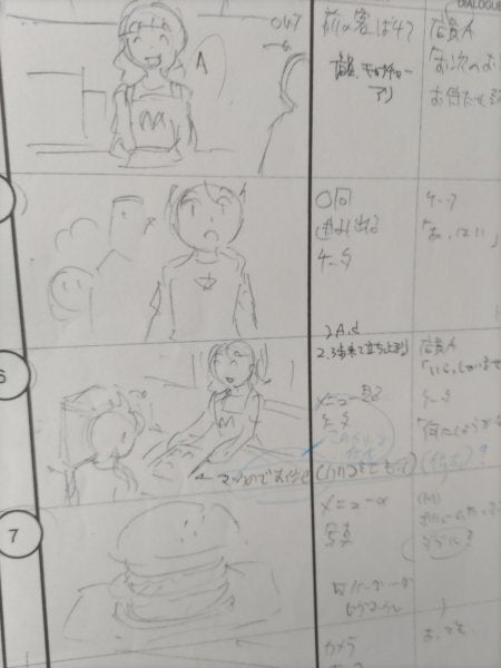 Yo-kai Watch: Episode 59 Storyboard with handwritten notes