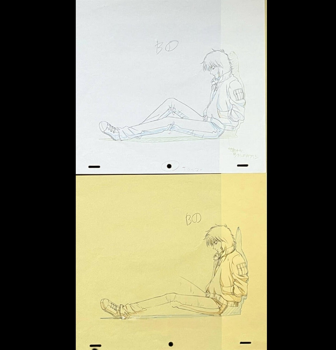 Wolf's Rain: Kiba animation genga