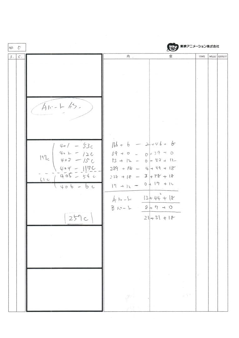 One Piece: Episode of East Blue storyboard