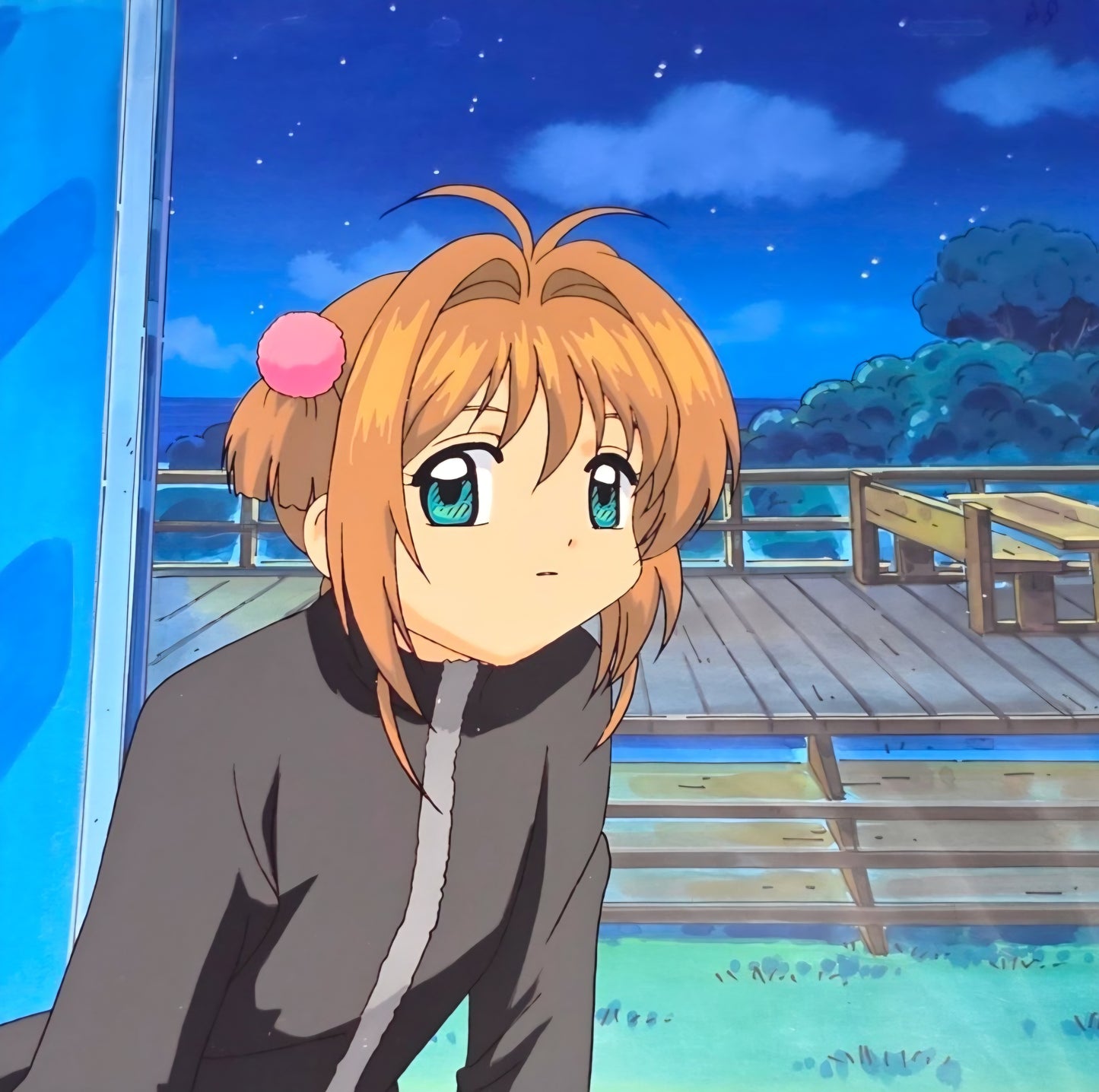 CardCaptor Sakura: Sakura Kinomoto animation cel w background