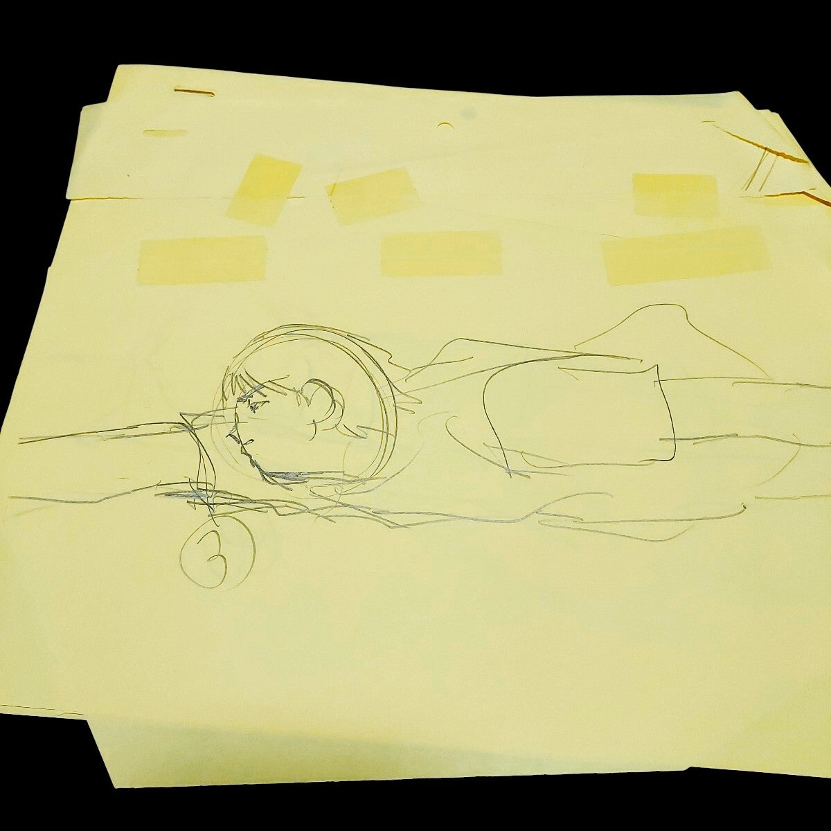 GTO Great Teacher Onizuka: Yoshikawa saving Uehara Animation genga set w timesheets