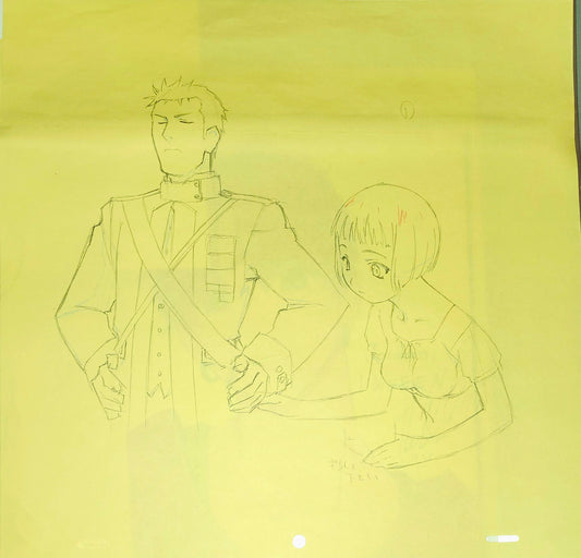 Last Exile: Lavie Head animation genga