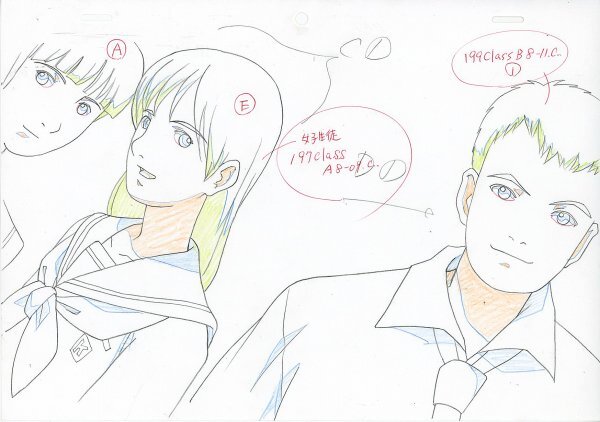 Hell Girl: Two Mirrors ep 8, Ai Enma animation genga
