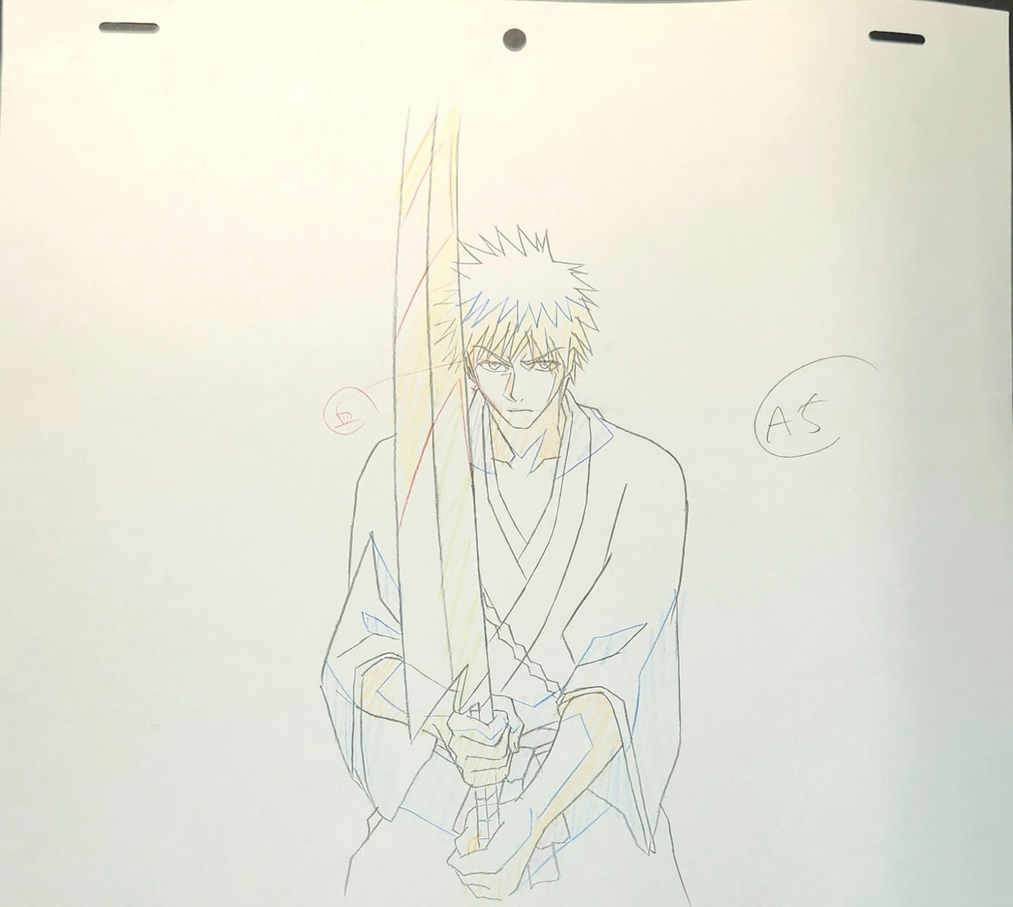 Bleach Ichigo animation genga 8 piece