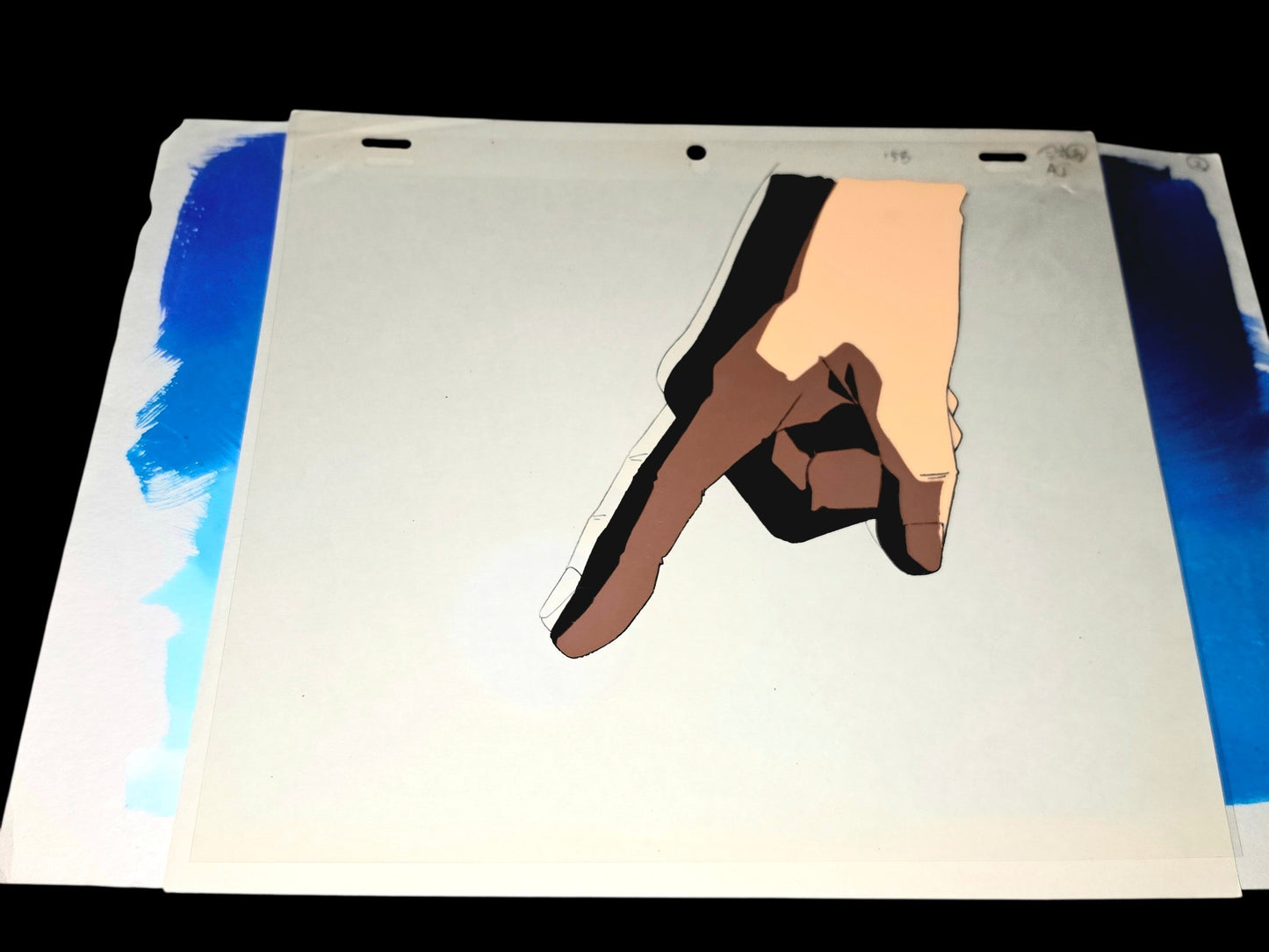 Yu Yu Hakusho: Yusuke Urameshi Spirit Gun animation cel + original background+ douga + layout 13 pc set Yoshihiro Togashi