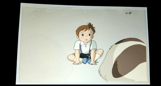 Ghibli Kiki's Delivery Service: Jiji + Jeff animation Cel