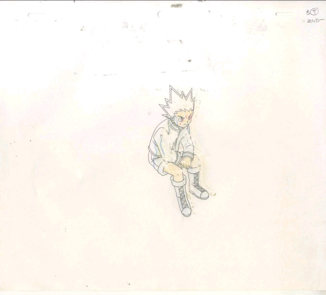 Hunter x Hunter: Killua + Gon animation cel with original background