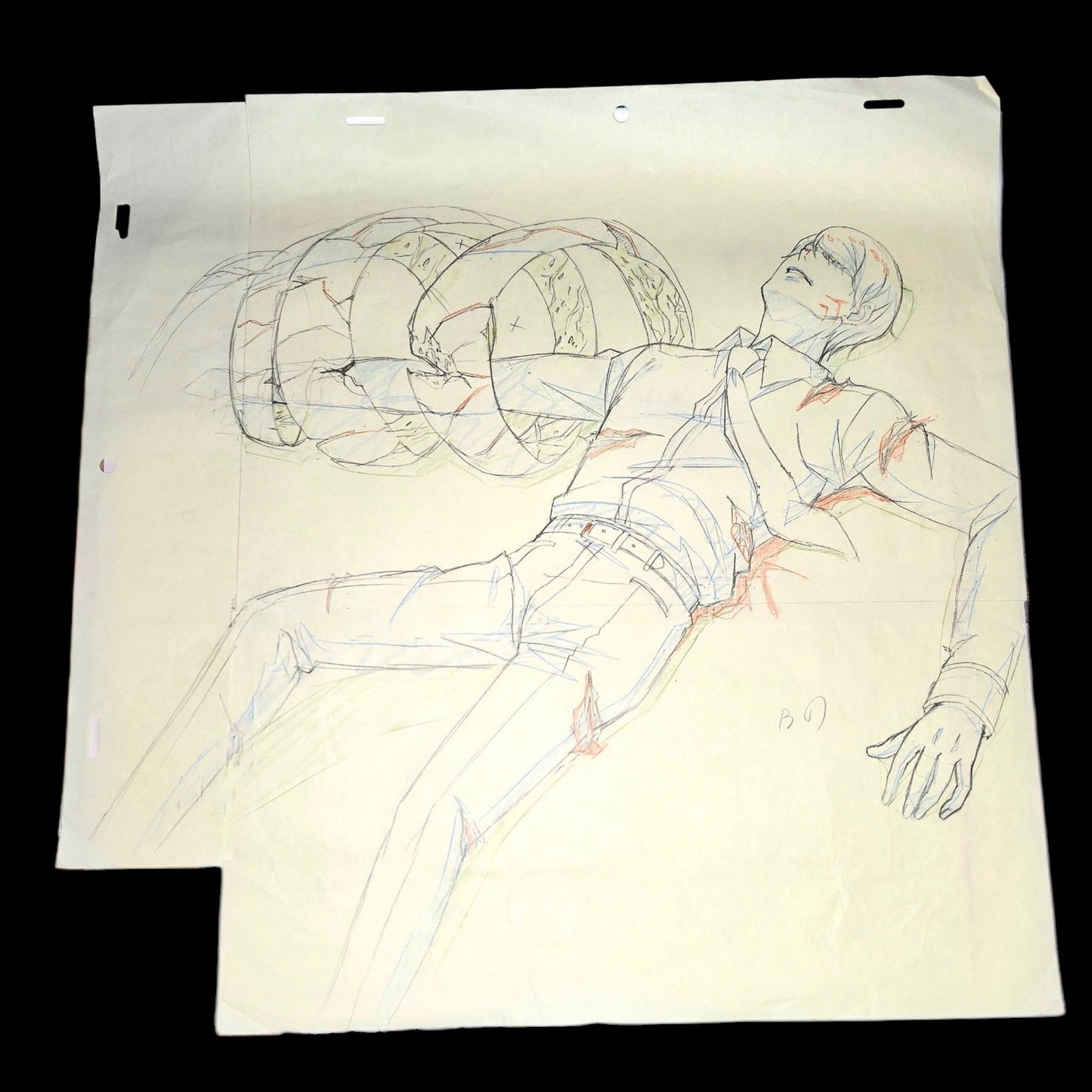 Tokyo Ghoul: Tsukiyama vs Touka animation lg pan genga season 1 ep 6