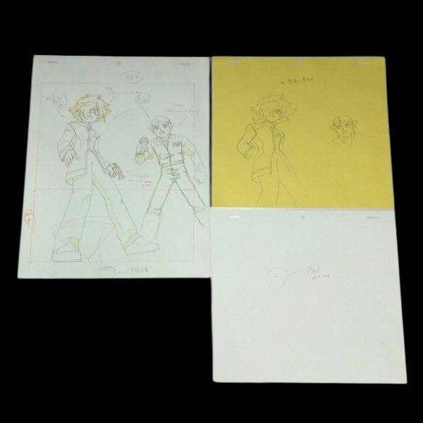 Beyblade VForce: King & Announcer pan animation genga set