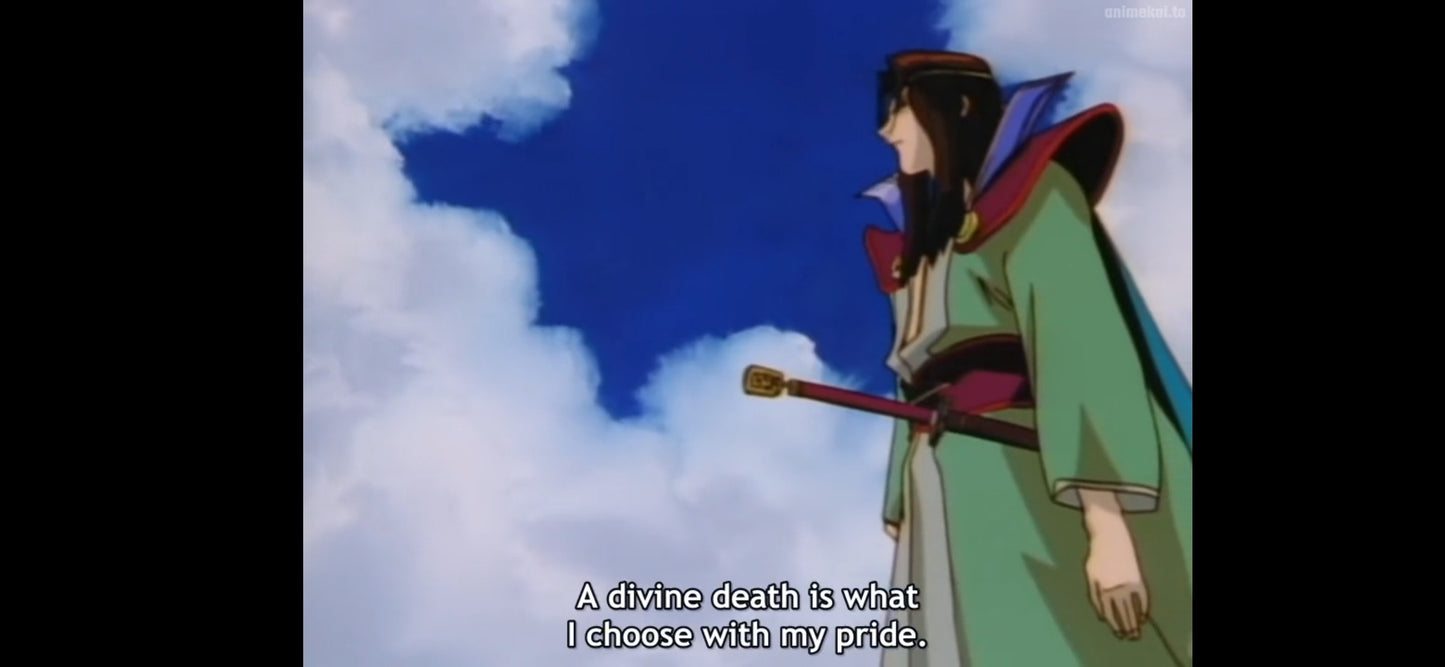 Rurouni Kenshin: kenshin + Amakusa Shougo 2pc key animation layout genga panoramic scene