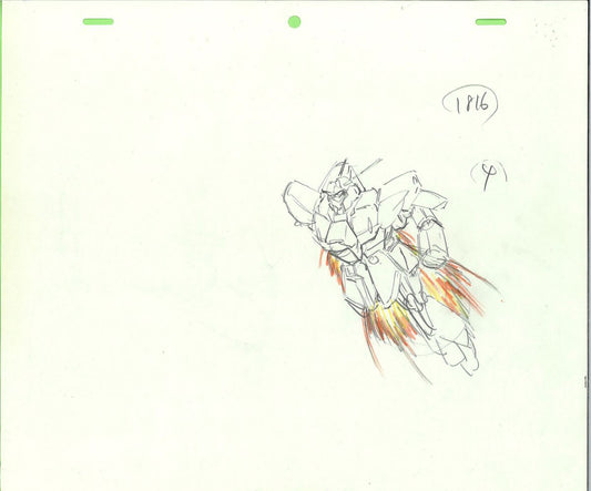 Mobile Suit Gundam: Char's Counterattack animation layout genga