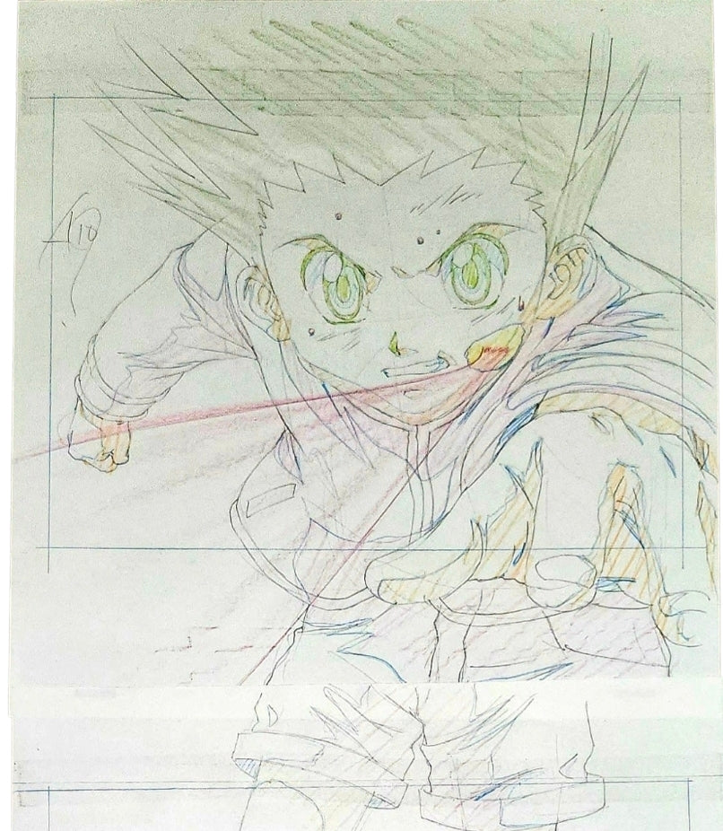 Hunter X Hunter: Gon (Hisoka's) bungee gum animation pan genga