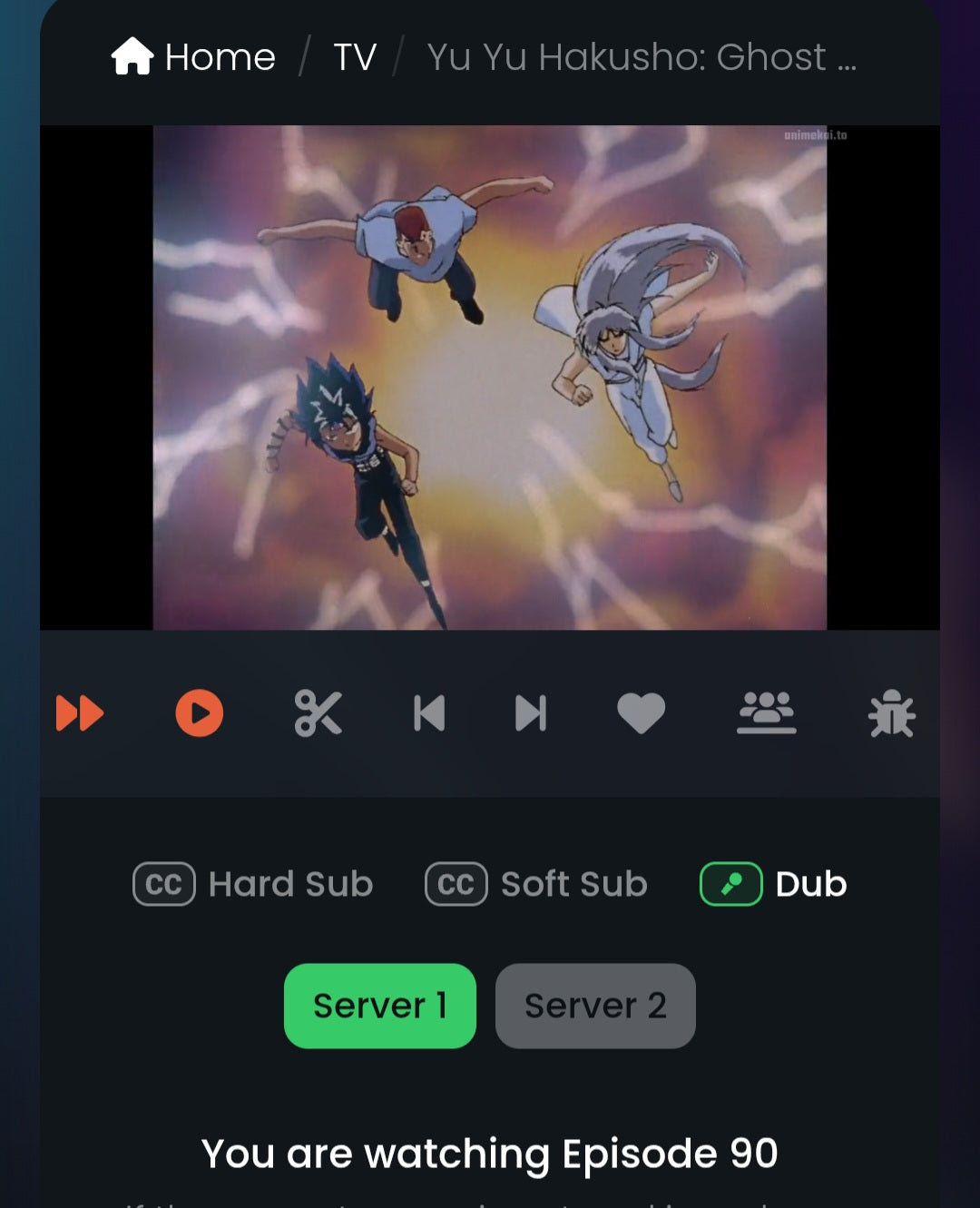 Yu yu Hakusho: Kazuma Kuwabara, Kurama & Hiei animation layout genga