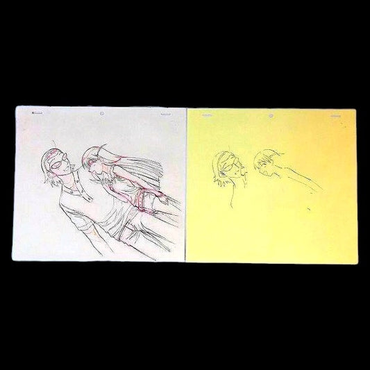 School Rumble - 2nd Semester: Tenma Tsukamoto & Kenji Harima animation genga 5 pc
