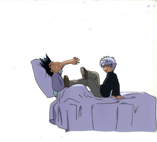 Hunter x Hunter: Gon and Killua (Snoopy face) animation cel