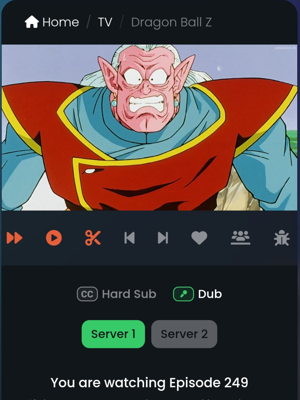 Dragonball z: Kabito Kai animation genga