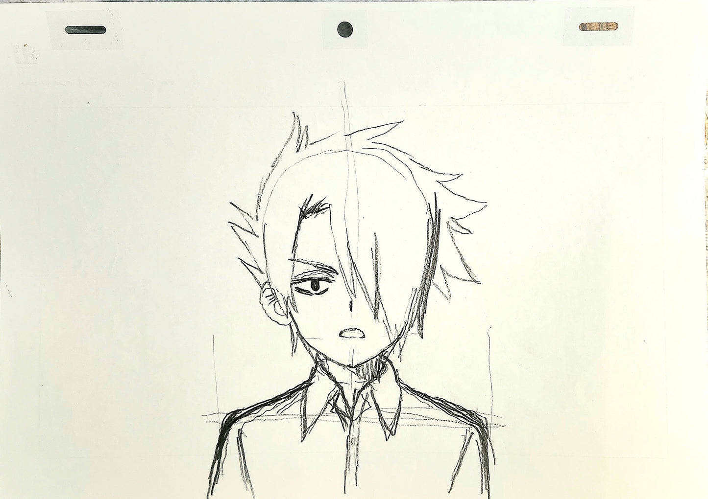 The Promised Neverland Ray rough key animation genga #2