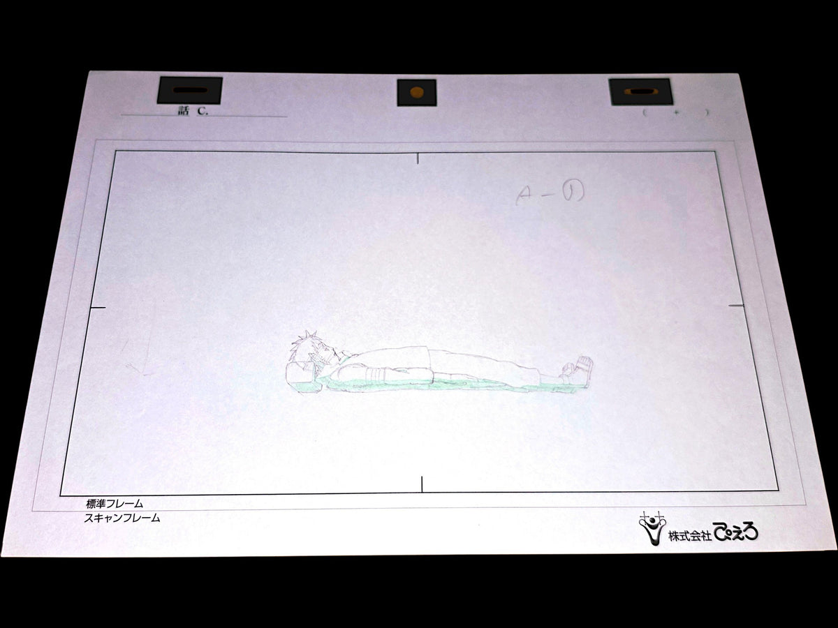Naruto Shippuden: Sakura punches Naruto in front of Hinata animation layout genga 14pc set