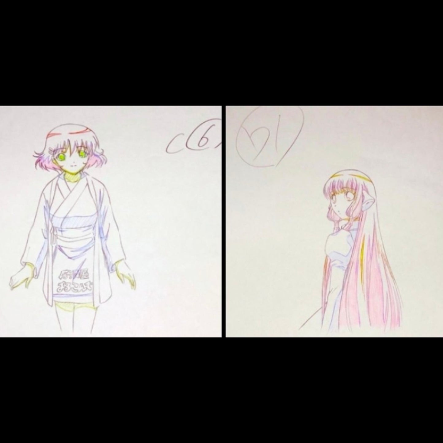 Chobits: Chi + Yumi Oumura + Hideki Motosuwa animation genga lot
