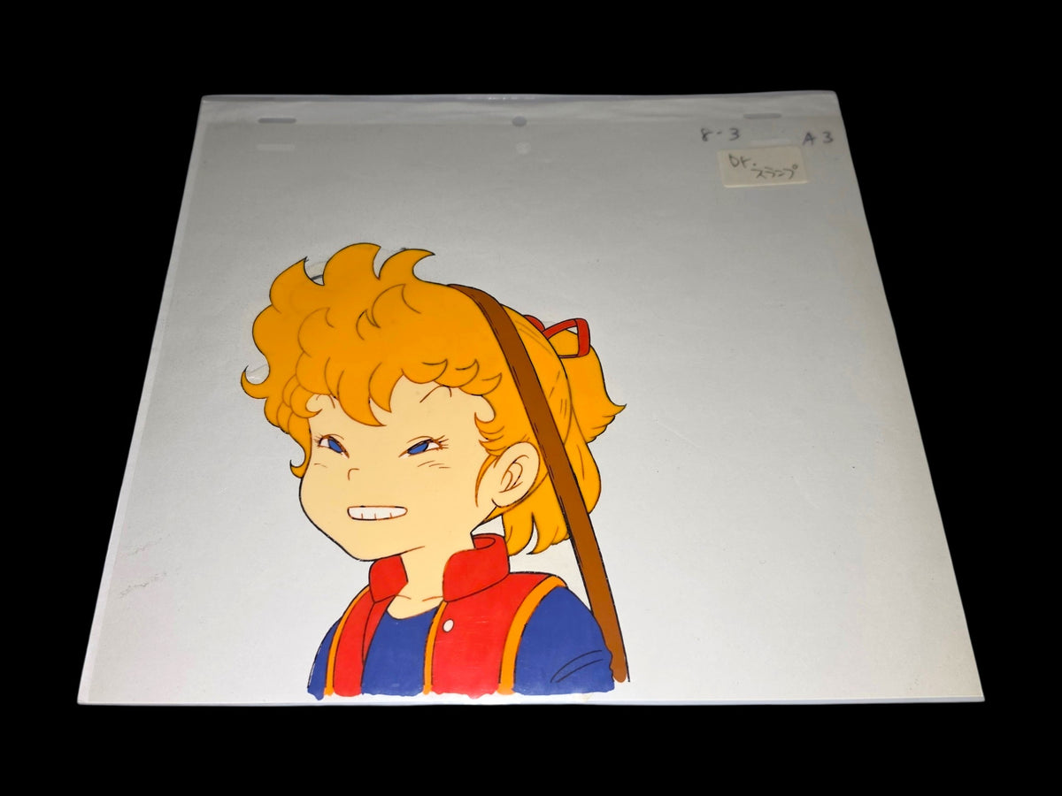 Dr Slump: set of 4 cels of Arale Norimaki, Akane Kimidori, Senbei Norimaki & Midori Norimaki (formerly Midori
Yamabuki)