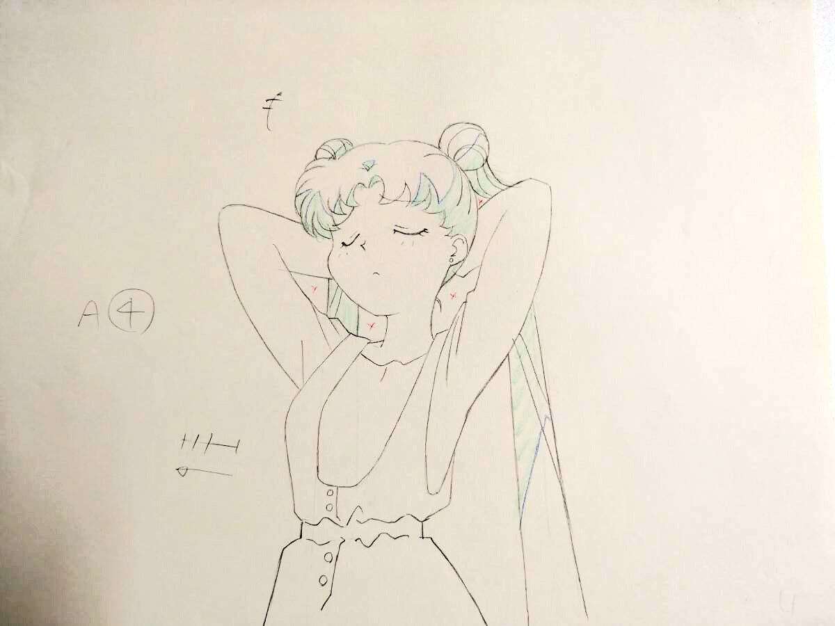 Sailor Moon: Usagi Tsukino animation genga 2 pc