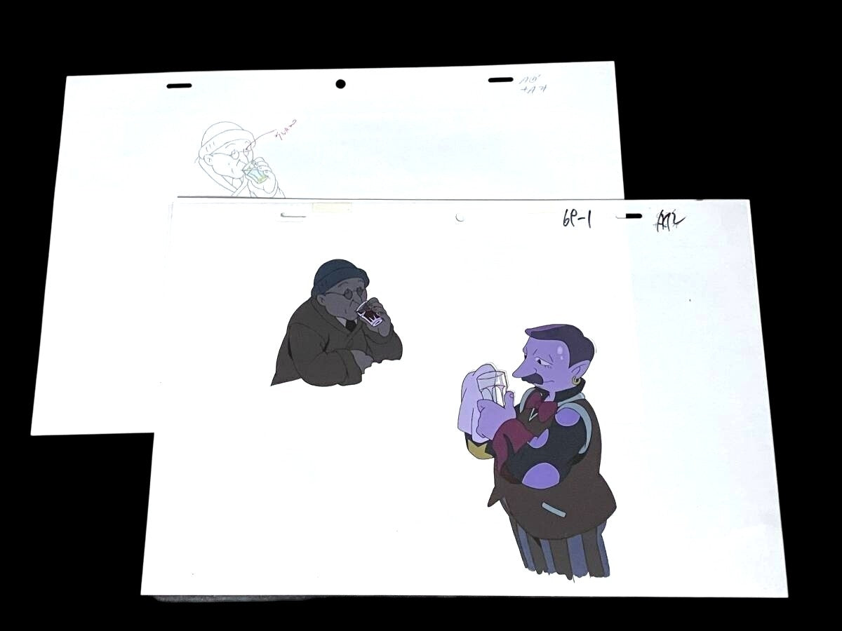 Metropolis: Bartender LG animation cel & douga