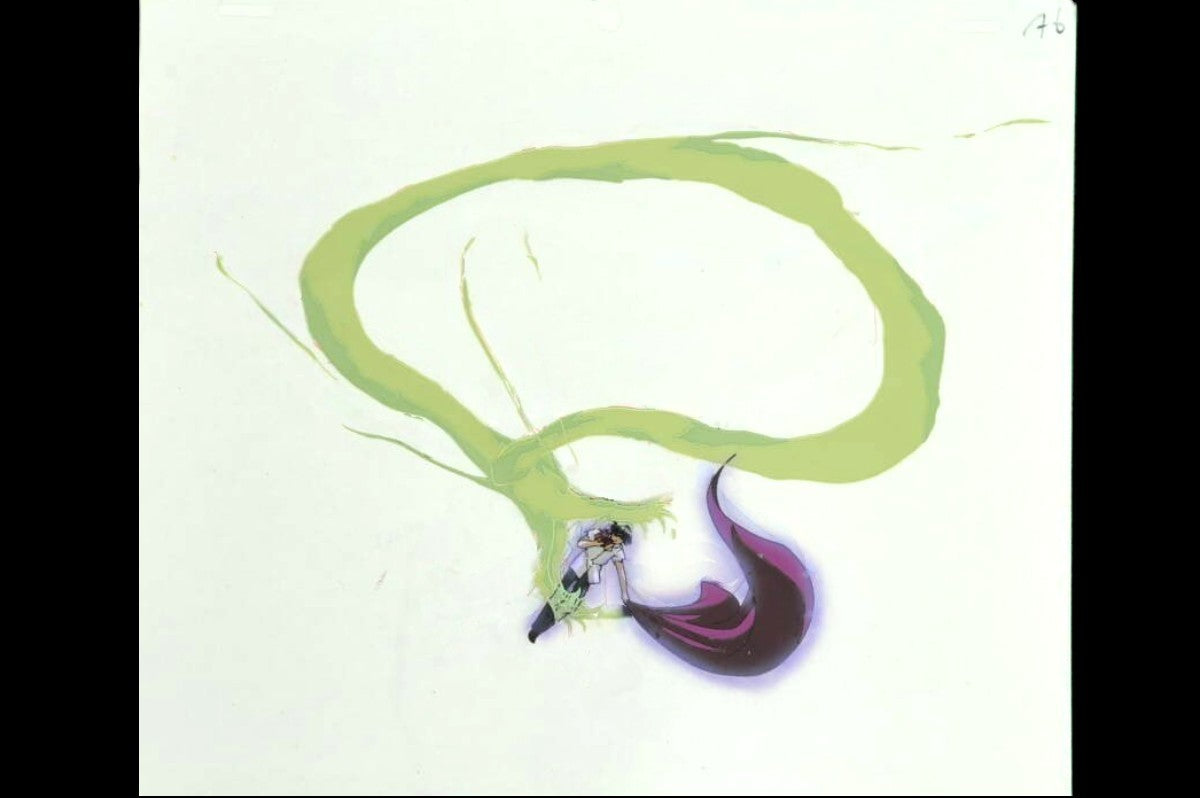 Hunter x Hunter: Chrollo vs Xeno's dragon technique animation cel (last ep)