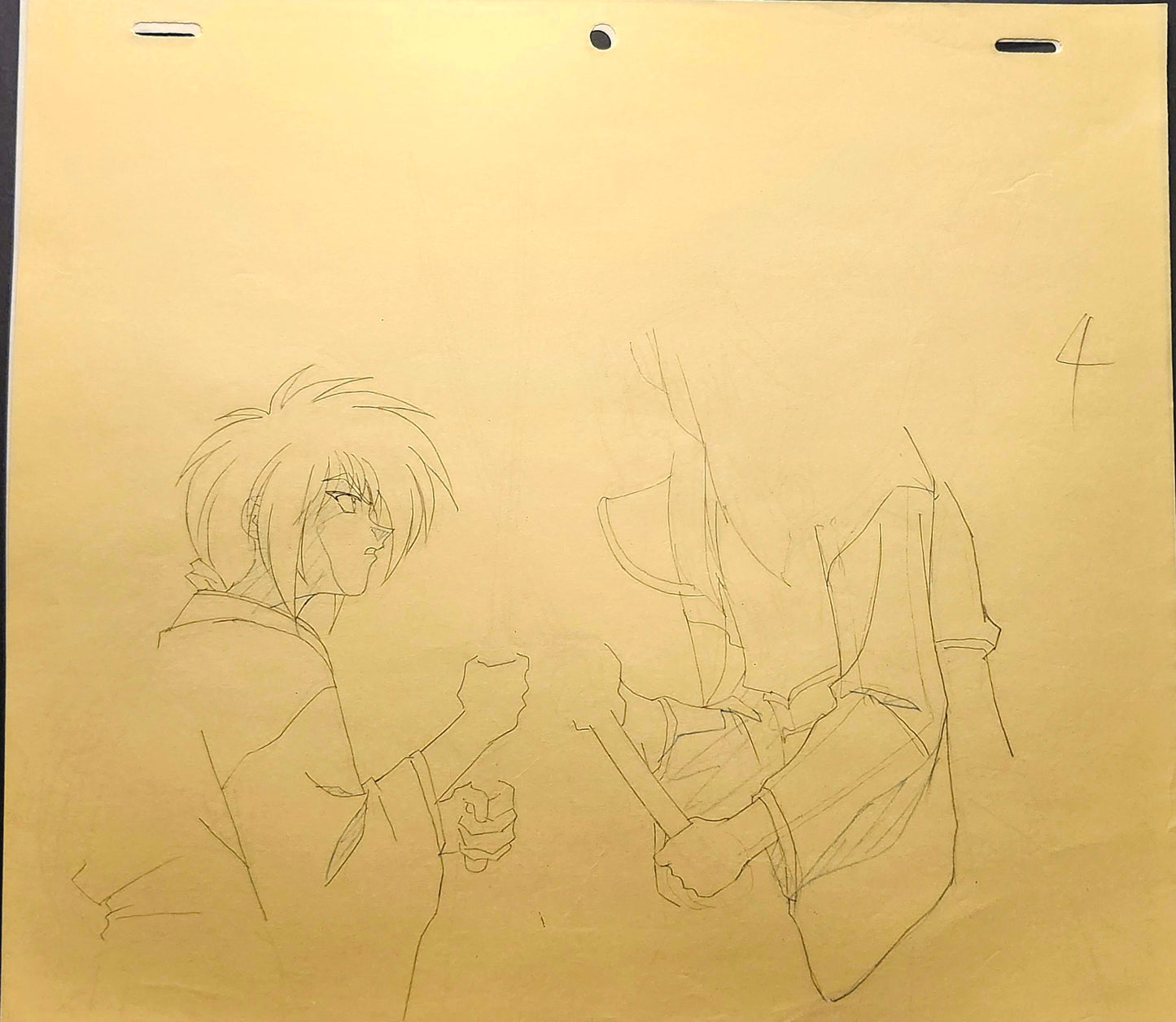 Rurouni Kenshin: Kenshin + Amakusa Shougo 2pc key animation layout genga #3