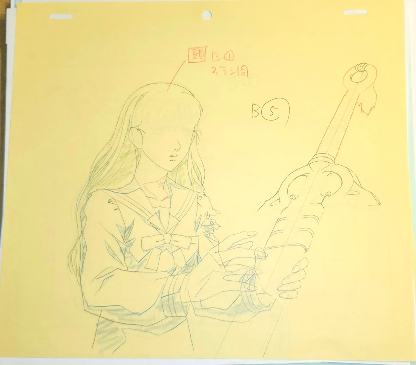 The Twelve Kingdoms Youko Nakajima animation genga set of 2