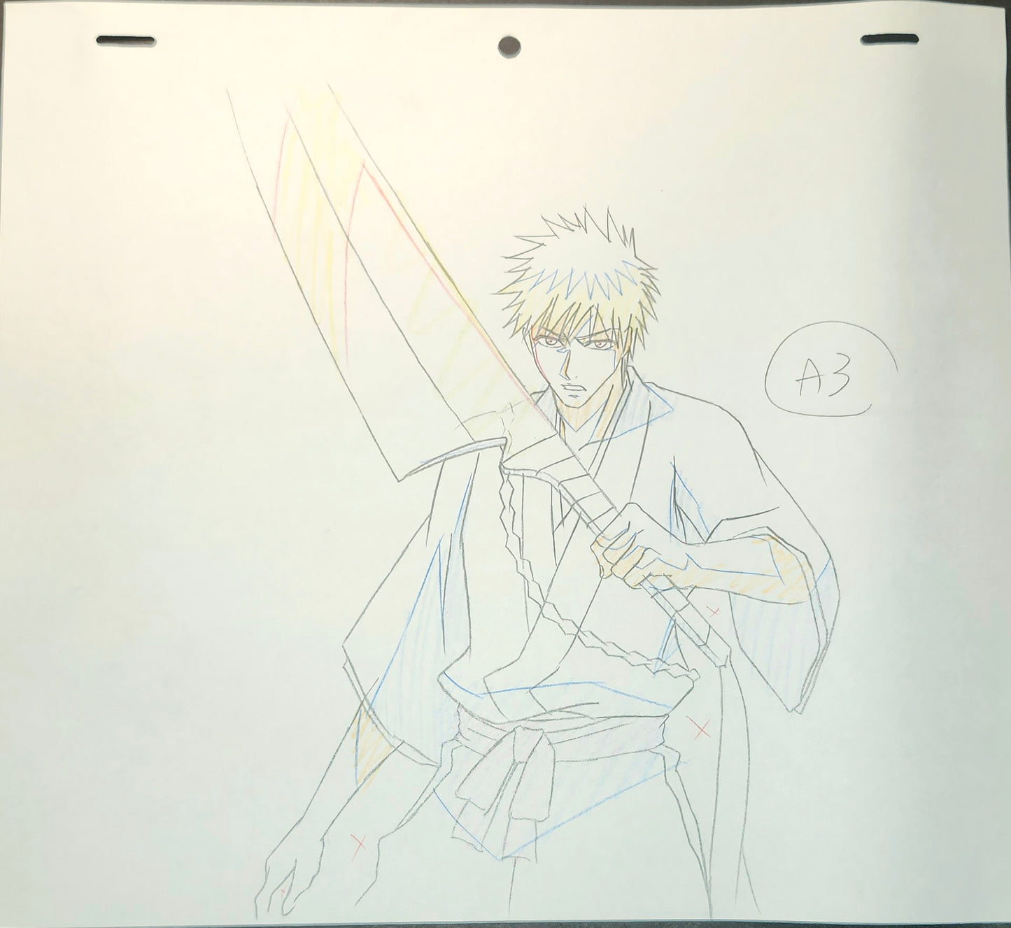 Bleach Ichigo animation genga 8 piece
