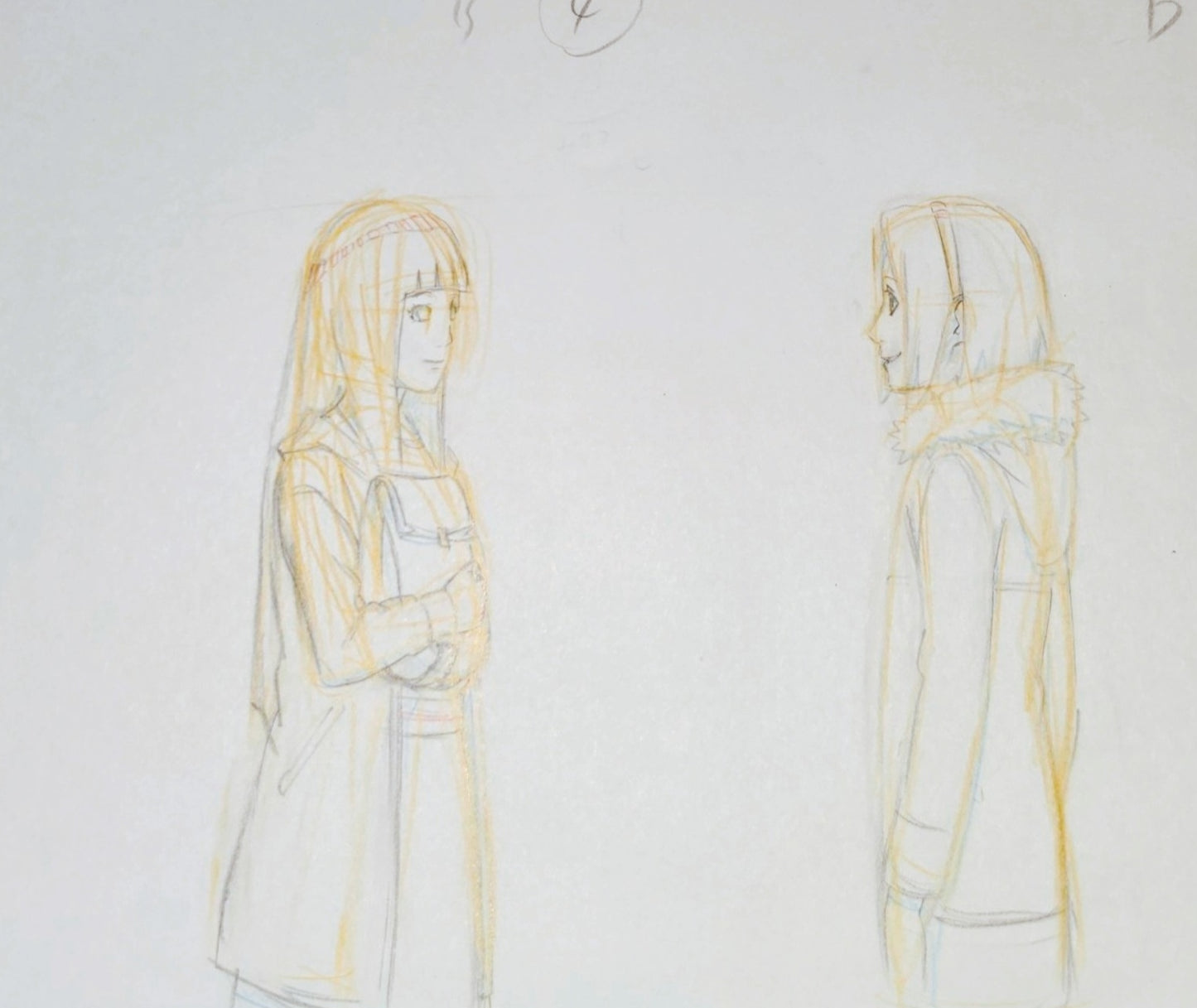 Naruto Shippuden: Hinata & Sakura animation genga