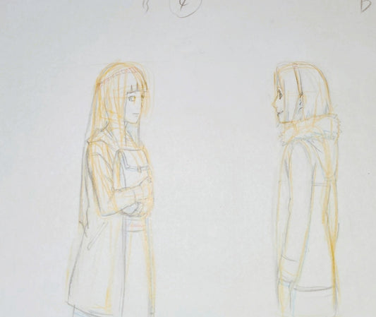 Naruto Shippuden: Hinata & Sakura animation genga
