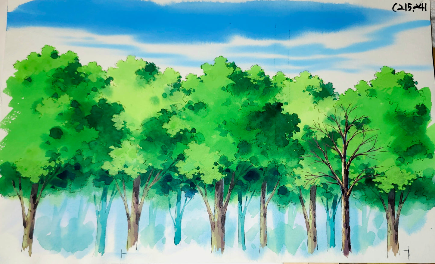 Dr. Rin! background +layout pan + envelope/timesheet