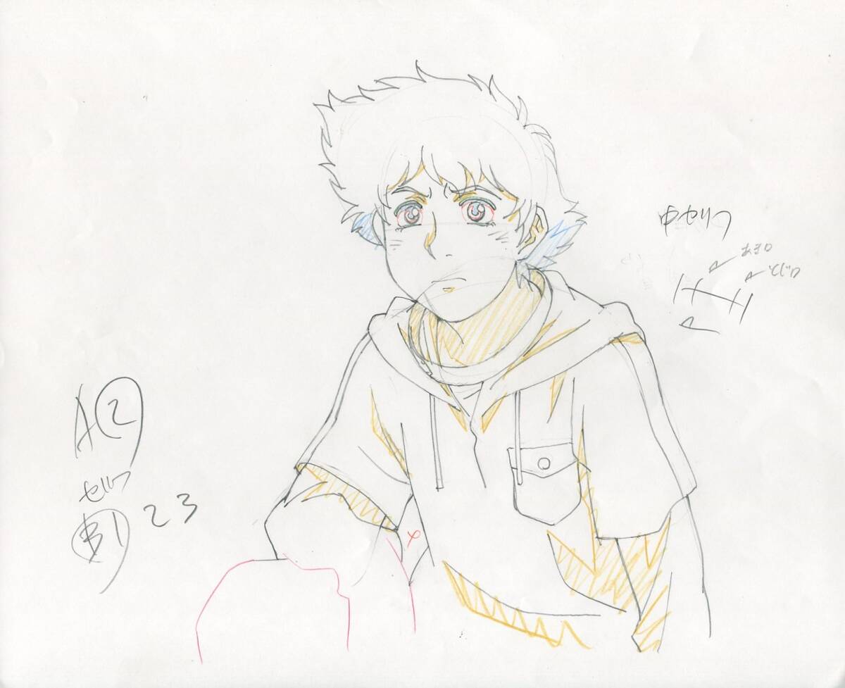 Wolf's Rain: Hige animation genga