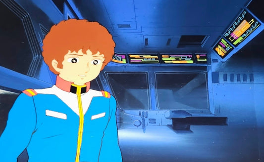 Mobile Suit Gundam: Amuro Ray animation cel TV episode 9 "Fly! Gundam"