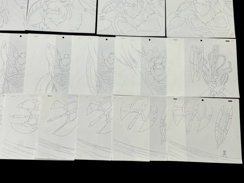 Digimon Frontier: Blizzarmon ep 21 animation genga full set