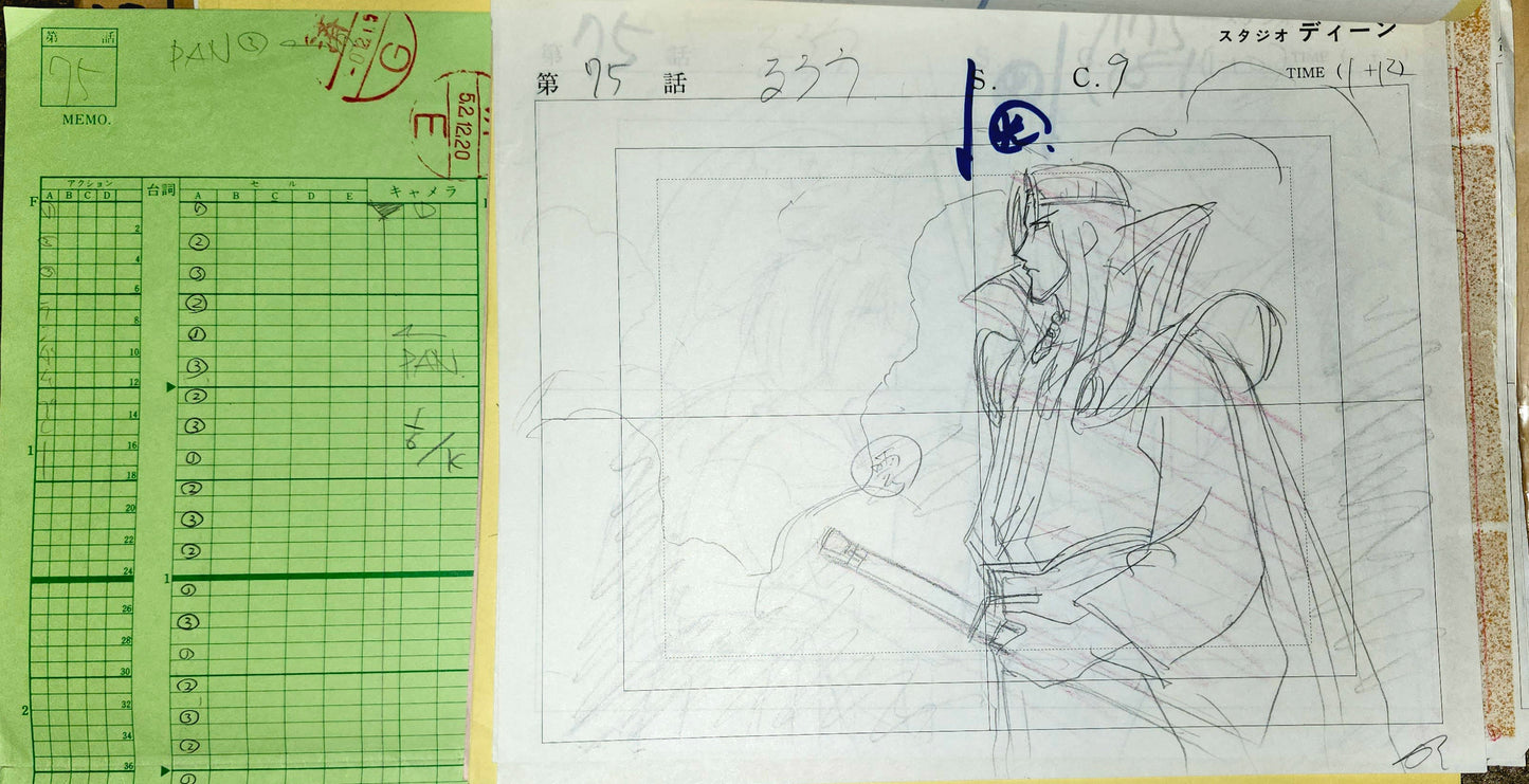 Rurouni Kenshin: Amakusa Shougo + Kenshin 2 animation layouts